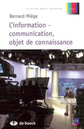 Couverture du produit · L'information-communication, objet de connaissance