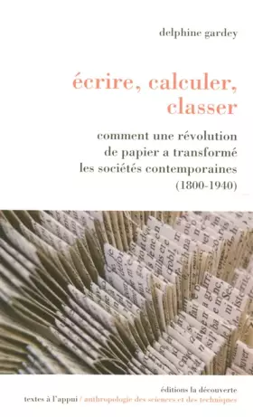 Couverture du produit · Écrire, calculer, classer