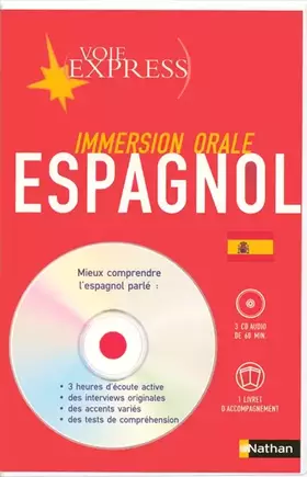 Couverture du produit · Voie express - Immersion orale : Pack Espagnol