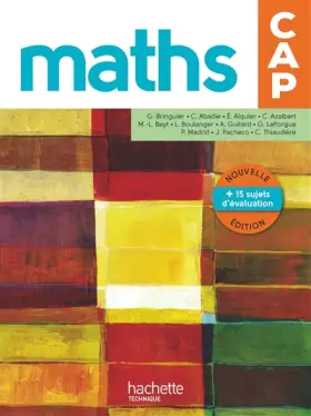 Couverture du produit · Mathématiques CAP - Livre élève - Ed. 2016