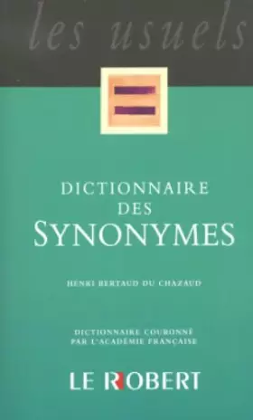 Couverture du produit · Dictionnaire des synonymes poche