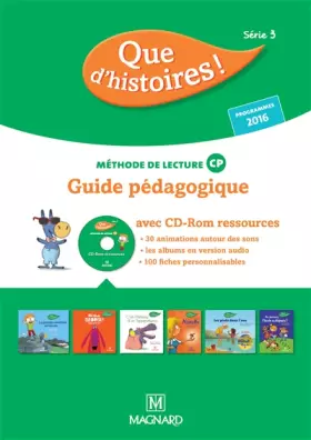 Couverture du produit · Que d'histoires ! CP Série 3 (2016) - Guide pédagogique avec CD-Rom