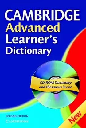 Couverture du produit · Cambridge Advanced Learner's Dictionary Hardback with CD ROM
