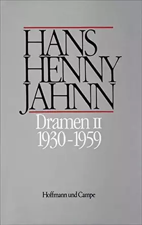 Couverture du produit · Werke 7. Dramen II 1930 - 1959: Dramen, Dramatische Versuche, Fragmente
