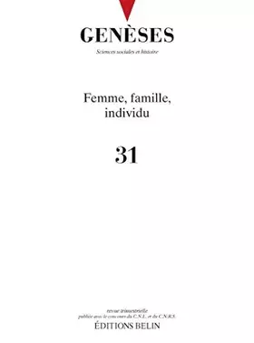 Couverture du produit · Genèses n°31: Femme, famille, individu