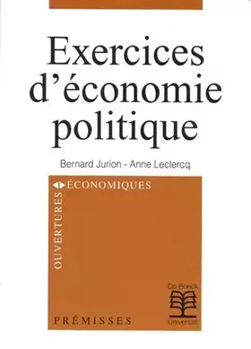 Couverture du produit · Exercices d'économie politique