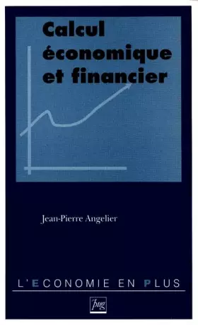 Couverture du produit · Calcul économique et financier