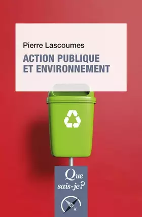 Couverture du produit · Action publique et environnement