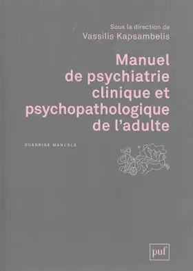 Couverture du produit · Manuel de psychiatrie clinique et psychopathologique de l'adulte