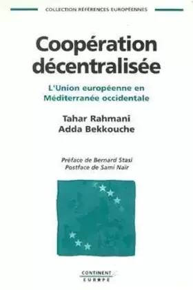 Couverture du produit · Coopération décentralisée: L'Union européenne en Méditerranée occidentale