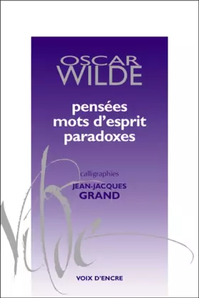 Couverture du produit · Pensées, mots d'esprit, paradoxes