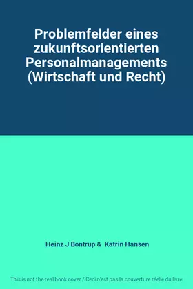Couverture du produit · Problemfelder eines zukunftsorientierten Personalmanagements (Wirtschaft und Recht)