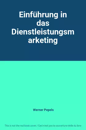 Couverture du produit · Einführung in das Dienstleistungsmarketing