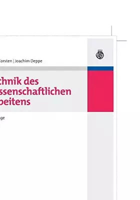 Couverture du produit · Technik des wissenschaftlichen Arbeitens