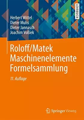Couverture du produit · Roloff/Matek Maschinenelemente Formelsammlung