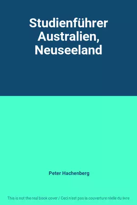 Couverture du produit · Studienführer Australien, Neuseeland