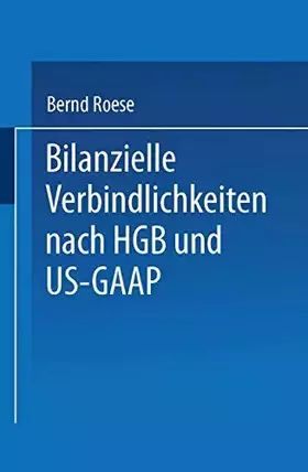 Couverture du produit · Bilanzielle Verbindlichkeiten nach HGB und US-GAAP: Diss.