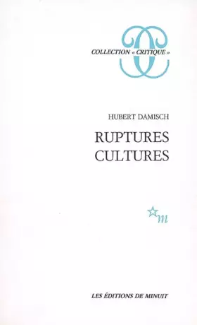 Couverture du produit · Ruptures, cultures