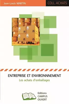 Couverture du produit · Entreprise et environnement : Les achats d'emballages