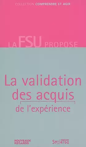Couverture du produit · La validation des acquis de l'expérience