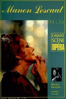 Couverture du produit · L'Avant Scène Opéra N° 137: Manon Lescaut de Puccini