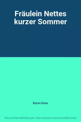 Couverture du produit · Fräulein Nettes kurzer Sommer
