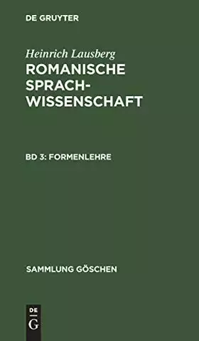 Couverture du produit · Formenlehre (Sammlung Göschen, 7199, Band 7199)
