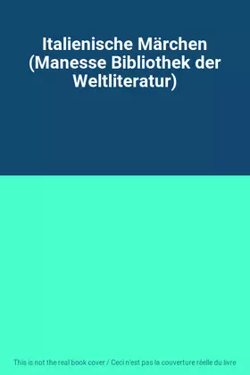 Couverture du produit · Italienische Märchen (Manesse Bibliothek der Weltliteratur)