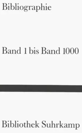 Couverture du produit · Bibliographie Band 1 bis Band 1000