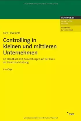 Couverture du produit · Controlling in kleinen und mittleren Unternehmen: Ein Handbuch mit Auswertungen auf der Basis der Finanzbuchhaltung. (Betriebsw