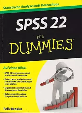 Couverture du produit · SPSS 22 für Dummies