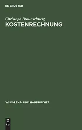 Couverture du produit · Kostenrechnung (WiSo-Lehr- und Handbücher)