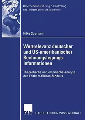 Couverture du produit · Die Wertrelevanz deutscher und US-amerikanischer Rechnungslegungsinformationen. Theoretische und empirische Analyse des Feldham