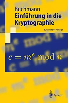 Couverture du produit · Einführung in die Kryptographie (Springer-Lehrbuch)