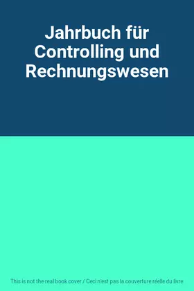 Couverture du produit · Jahrbuch für Controlling und Rechnungswesen