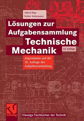 Couverture du produit · Lösungen zur Aufgabensammlung Technische Mechanik (Viewegs Fachbücher der Technik)