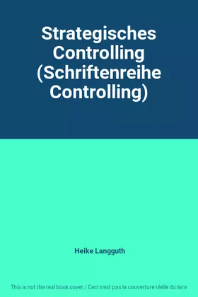 Couverture du produit · Strategisches Controlling (Schriftenreihe Controlling)