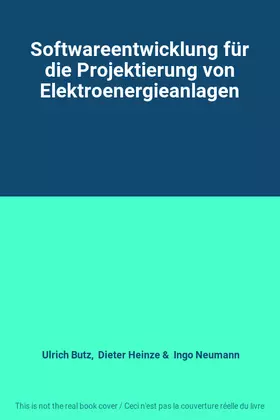 Couverture du produit · Softwareentwicklung für die Projektierung von Elektroenergieanlagen