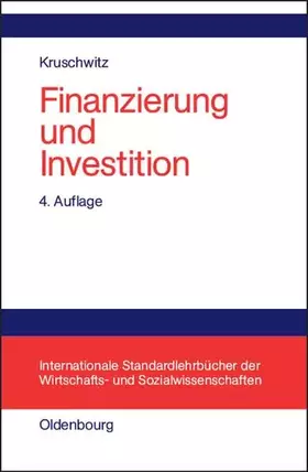 Couverture du produit · Finanzierung und Investition