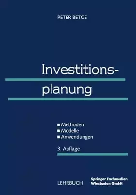 Couverture du produit · Investitionsplanung: Methoden - Modelle - Anwendungen (German Edition)