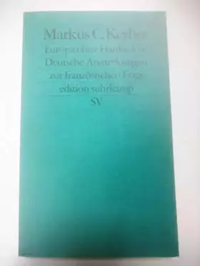 Couverture du produit · Europa ohne Frankreich?: Deutsche Anmerkungen zur französischen Frage (edition suhrkamp)
