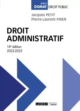 Couverture du produit · Droit administratif (2022-2023)