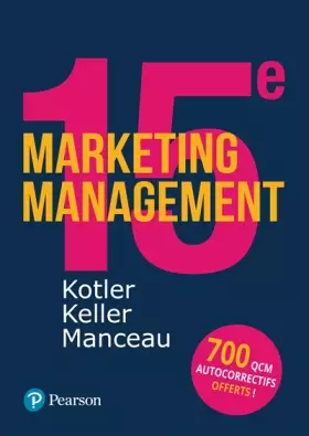 Couverture du produit · MARKETING MANAGEMENT 15E + QCM