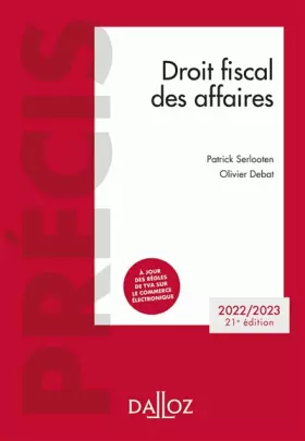 Couverture du produit · Droit fiscal des affaires 2022-2023 21ed