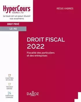 Couverture du produit · Droit fiscal 2022 2ed