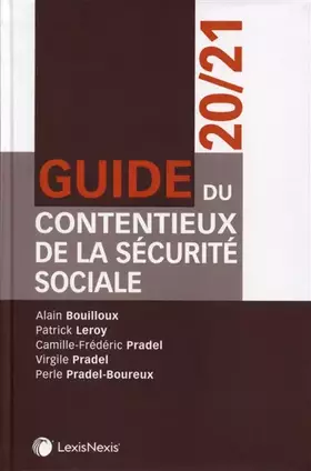 Couverture du produit · Guide du contentieux de la sécurité sociale 20/21