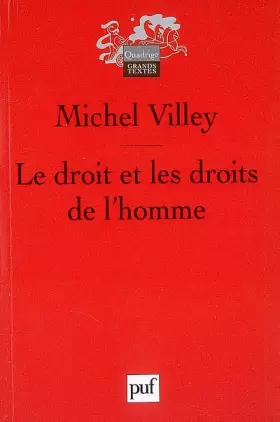 Couverture du produit · Le droit et les droits de l'homme