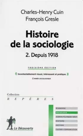 Couverture du produit · Histoire de la sociologie, tome 2
