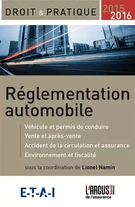 Couverture du produit · Réglementation automobile