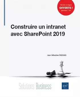 Couverture du produit · Construire un intranet avec SharePoint 2019
